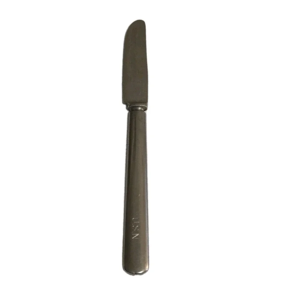 Vintage USN US Navy Silverware Knife Stainless Steel Silco 8.5